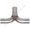  Artikelbild 1 des Artikels “Edelstahl Auspuff T Adapterrohr 1x76 - 2x63,5 mm “