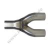  Artikelbild 1 des Artikels “Edelstahl Auspuff Y Adapterrohr 1x70 - 2x60 mm “