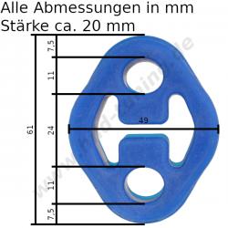 Arlows 70mm Edelstahl Rohrverbinder / Doppelmuffe / Auspuffverbinder (  2,75 )