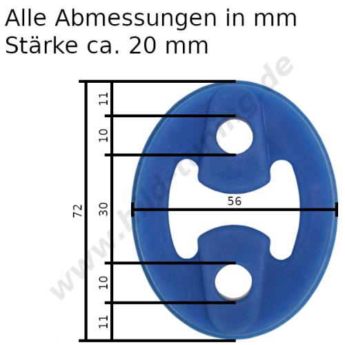Artikelbild des Artikels “Silikon Auspuffgummi verstärkt Variante 39 “