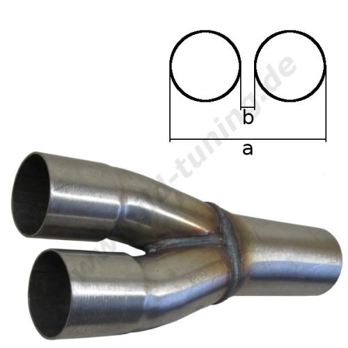 Artikelbild des Artikels “Auspuffsammler 2 in 1 - 2 x 45 mm 1 x 63,5 mm “