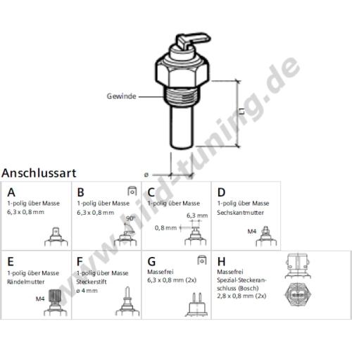 Artikelbild des Artikels “VDO Öltemperaturgeber M10x1 kegel 150 Grad “