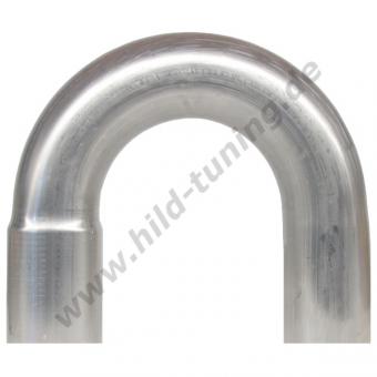 Edelstahl Auspuff Rohrbogen 180 Grad 50 mm mit Muffe 