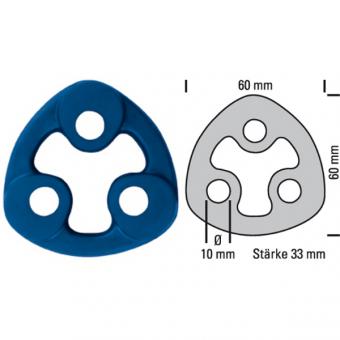 Silikon Auspuffgummi verstärkt Variante 13 