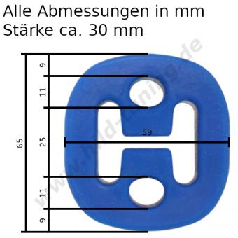 Silikon Auspuffgummi verstärkt Variante 34 