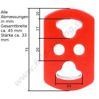 Polyurethan Auspuffgummi verstärkt Variante 1 