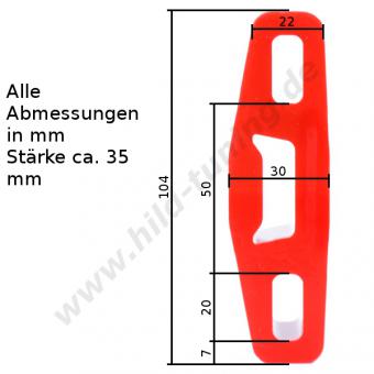 Polyurethan Auspuffgummi verstärkt Variante 4 