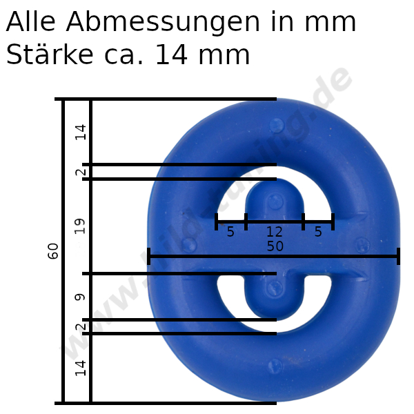 Silikon Auspuffgummi verstärkt Variante 36