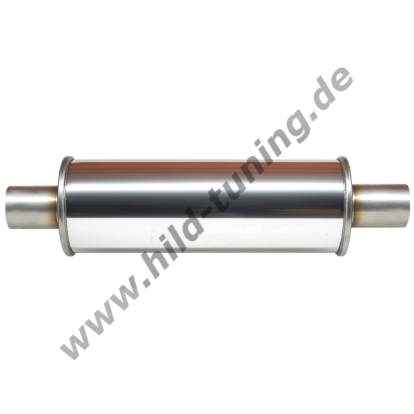 Auspuff Schalldämpfern: Universal Edelstahl Auspuff Schalldämpfer Rund  Schräge 127mm L365 60-50mm