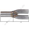  Artikelbild 2 des Artikels “Edelstahl Auspuff Y Adapterrohr 1x63,5 - 2x63,5 mm “