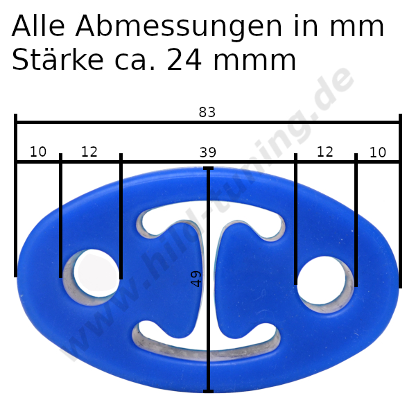  Artikelbild 1 des Artikels “Silikon Auspuffgummi verstärkt Variante 10 “