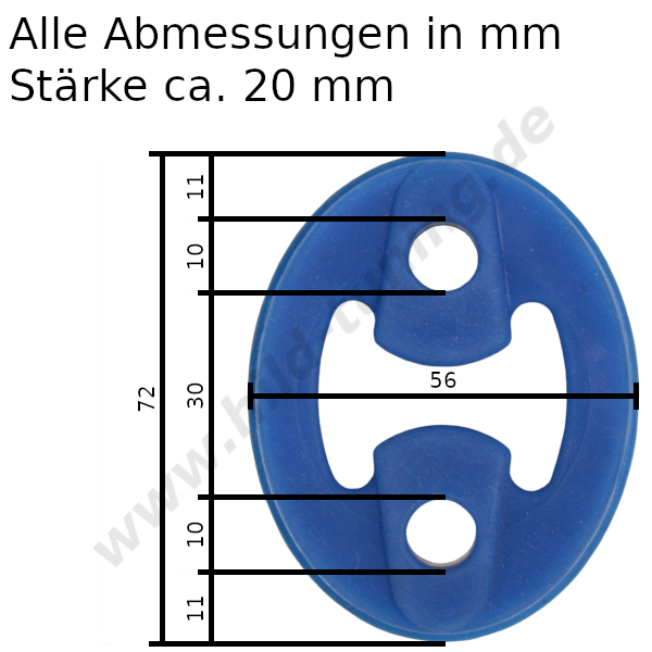  Artikelbild 1 des Artikels “Silikon Auspuffgummi verstärkt Variante 39 “