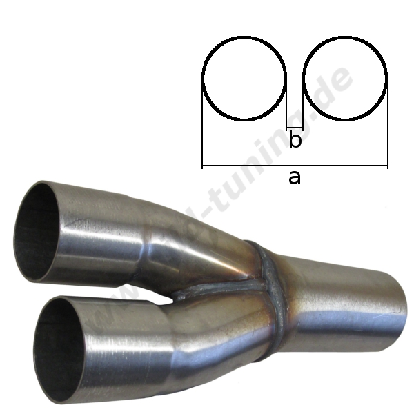  Artikelbild 1 des Artikels “Auspuffsammler 2 in 1 - 2 x 45 mm 1 x 63,5 mm “