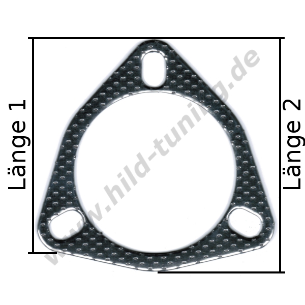  Artikelbild 2 des Artikels “Auspuff Flansch 55 mm 3 Loch “