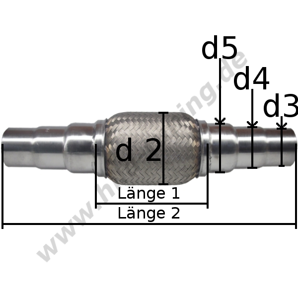  Artikelbild 2 des Artikels “Auspuff Flexrohr 48/50/55 mm x 400 mm Typ6 “
