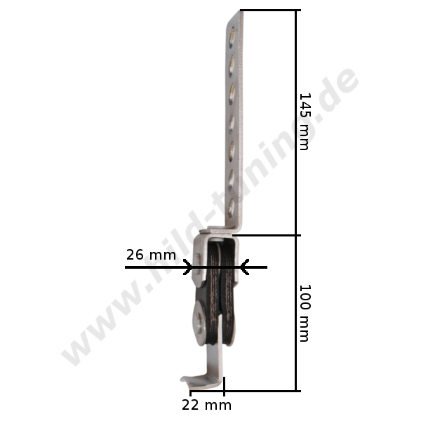  Artikelbild 2 des Artikels “Edelstahl Universal Auspuffhalter mit Gummi “